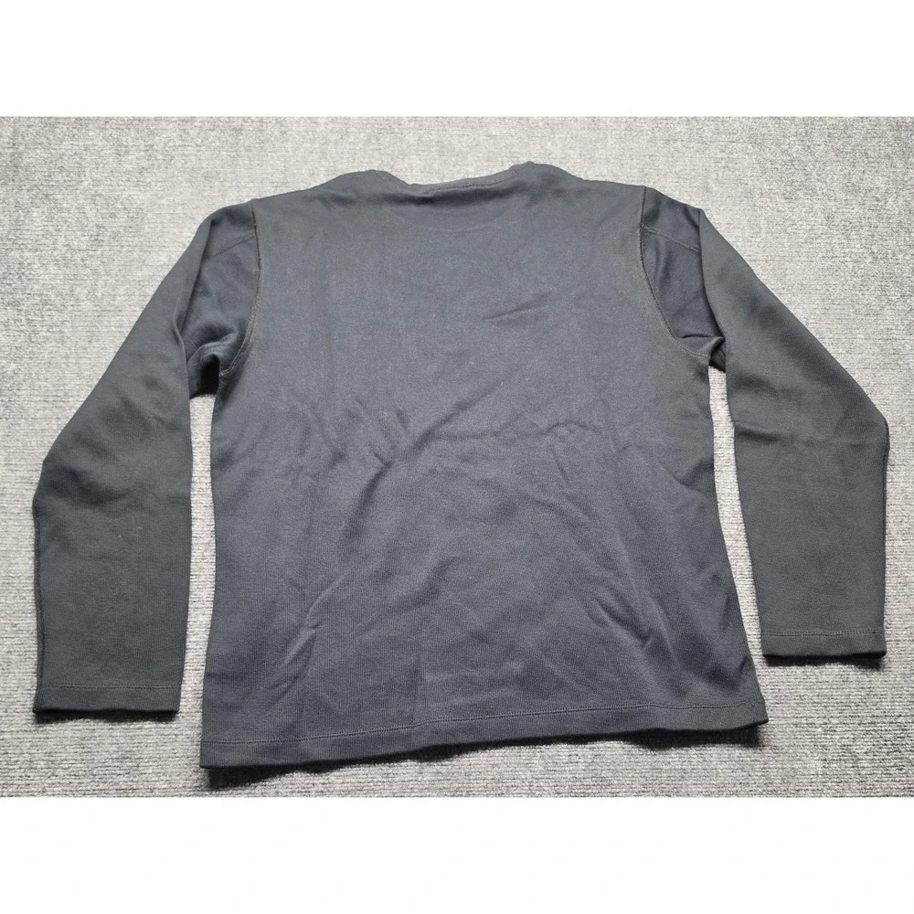 Banana Republic Mens Large Heavyweight Waffle Knit Thermal Long Sleeve Henley
